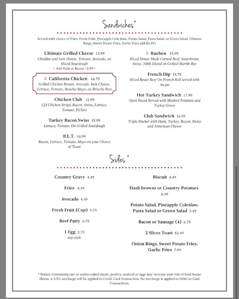 Judy's Junction Menu image 3